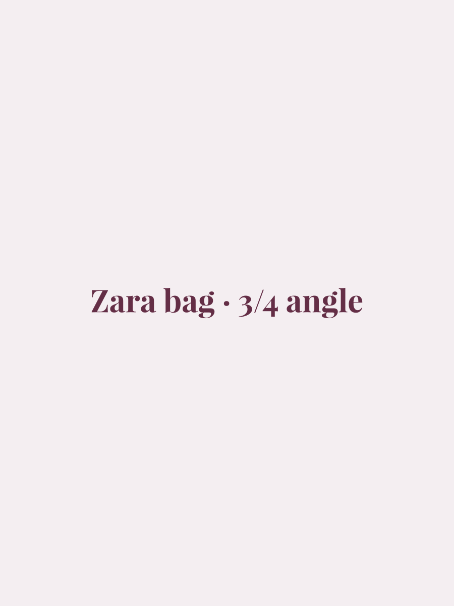Zara bag · 3/4 angle