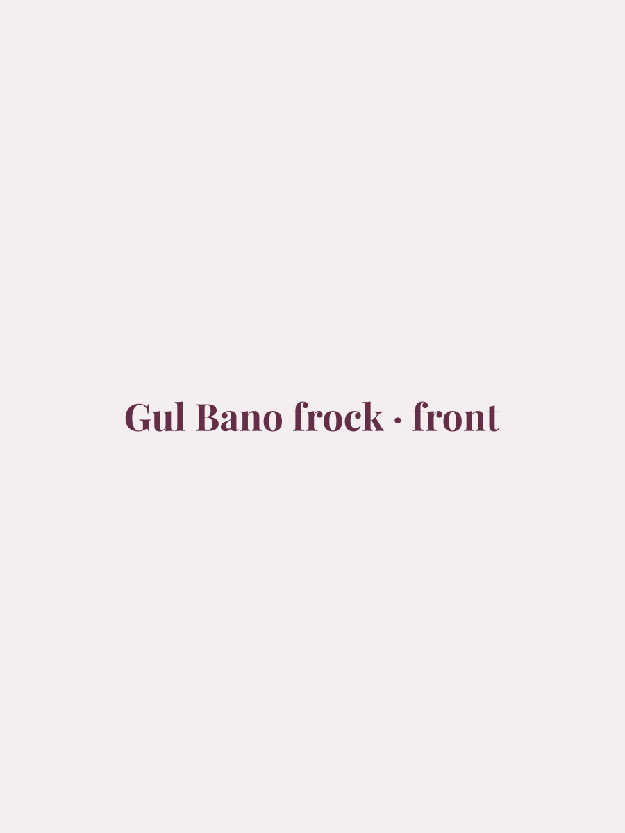 Gul Bano frock · front