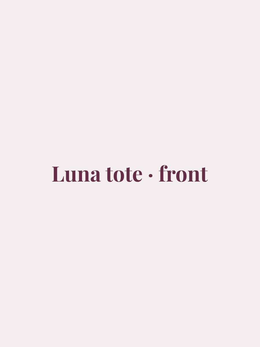 Luna tote · front