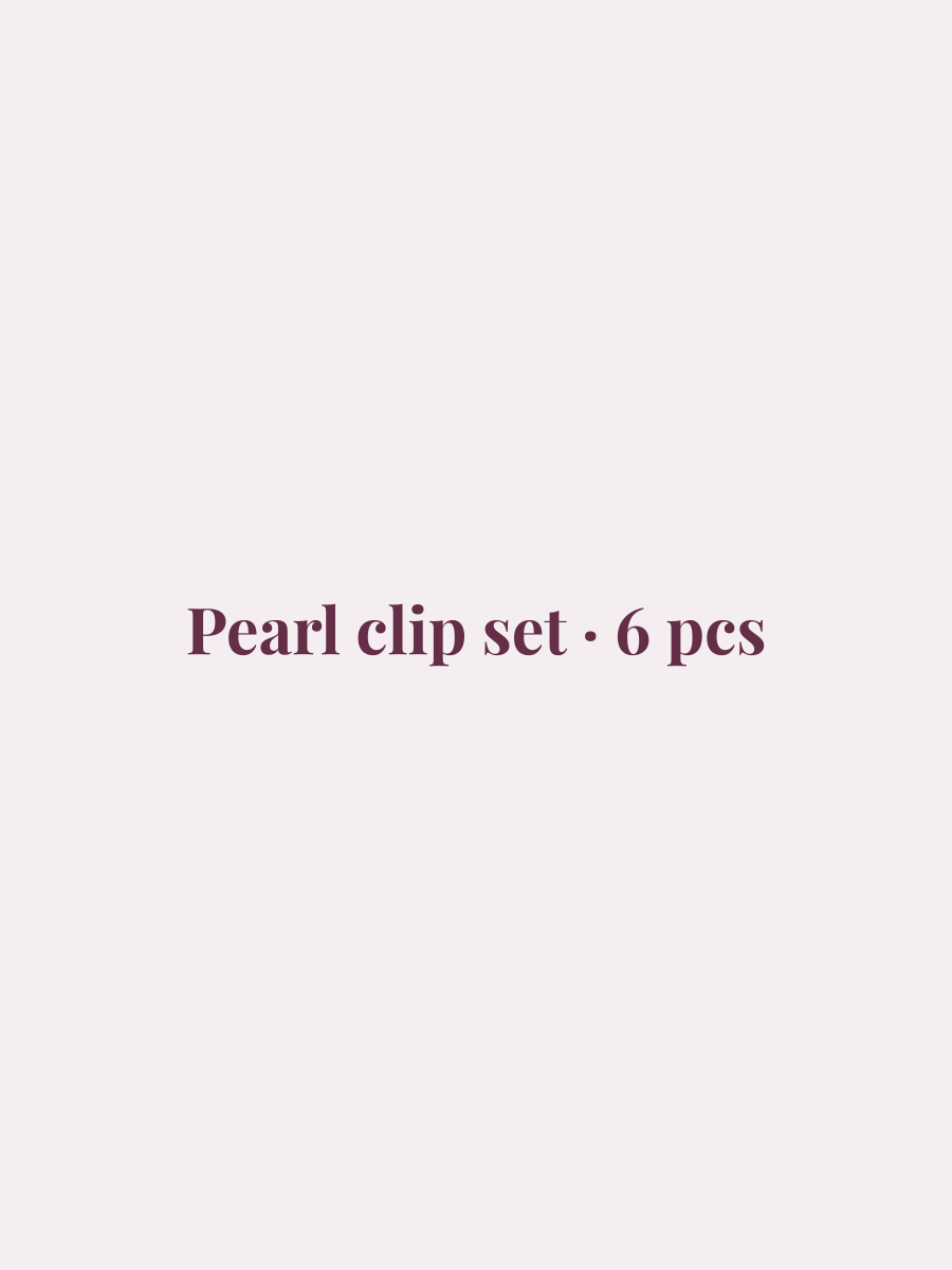 Pearl clip set · 6 pcs